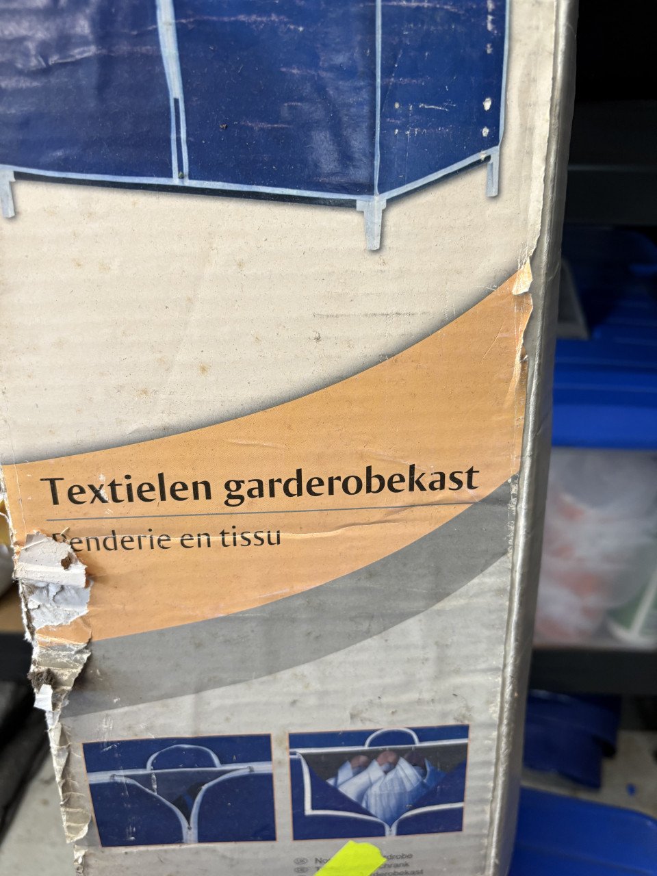 Textiel garderobekast campingkast