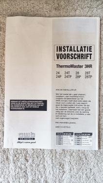 Handleiding van een AWB Thermomaster 3HR cv ketel. Gratis.
