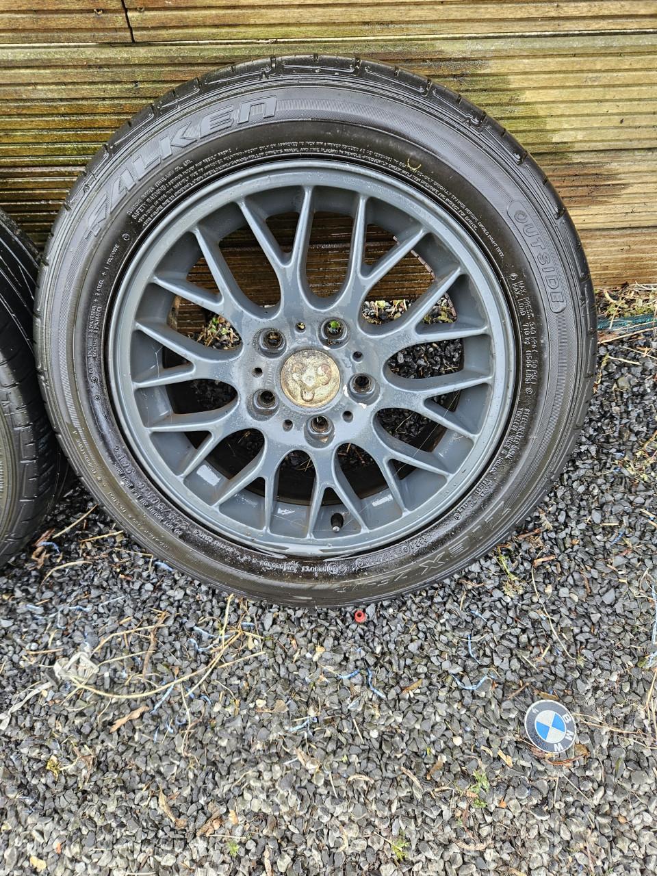 16 inch BBS BMW velgen met banden