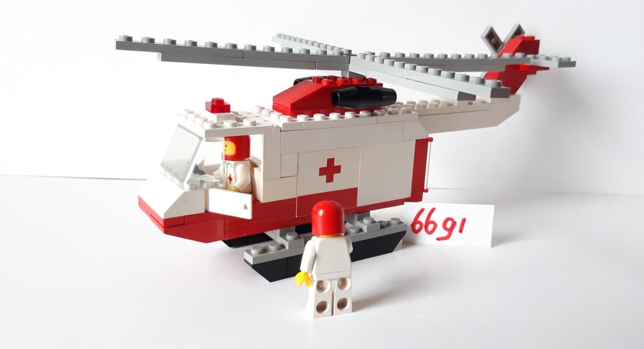 Lego Classic Town 6691: rode kruis helikopter