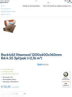 Isolatie platen