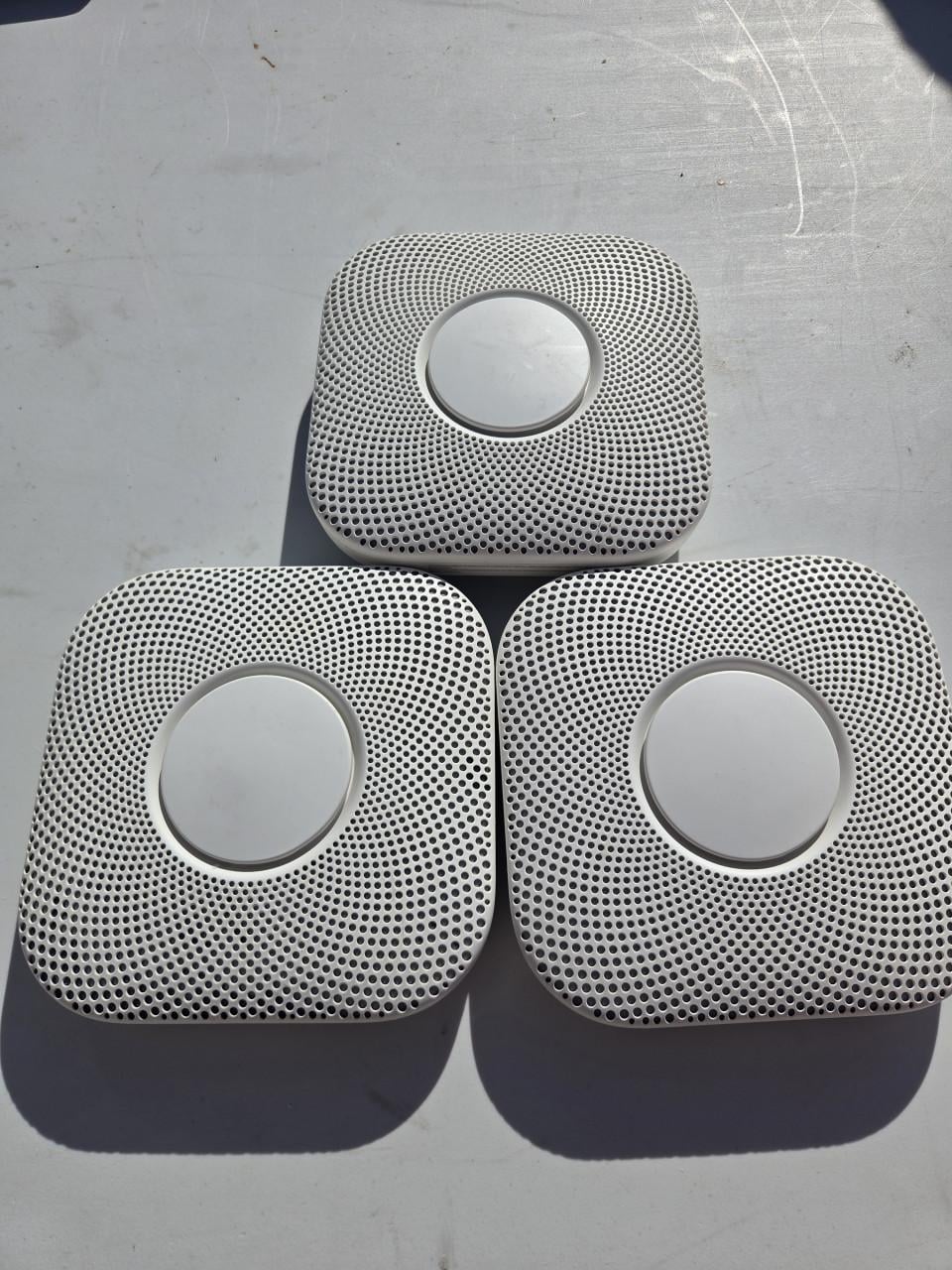 3 x google rookmelder & koolmonoxide melder