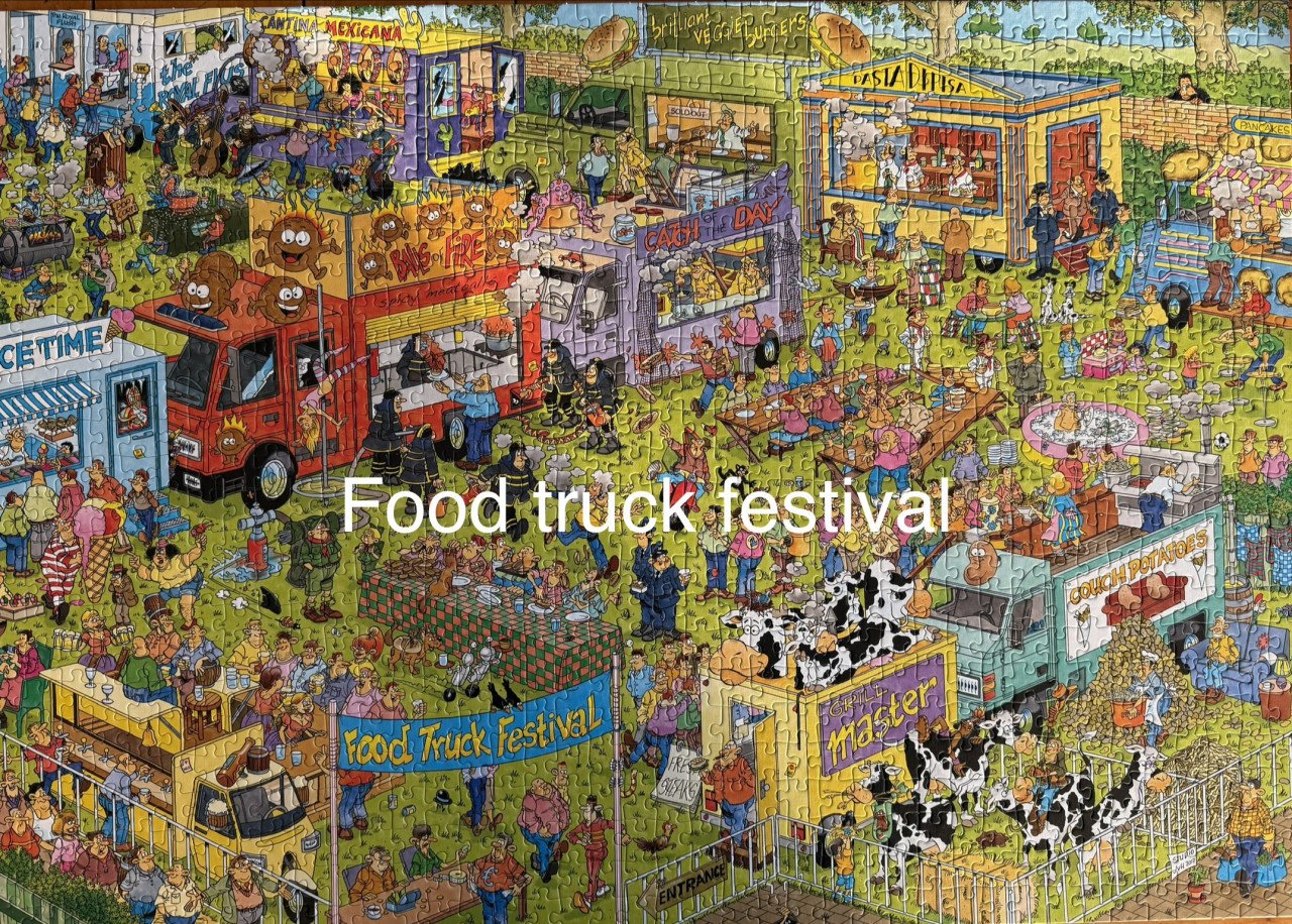 Jan van Haasteren - BBQ feest! en Food Truck Festival 🧩