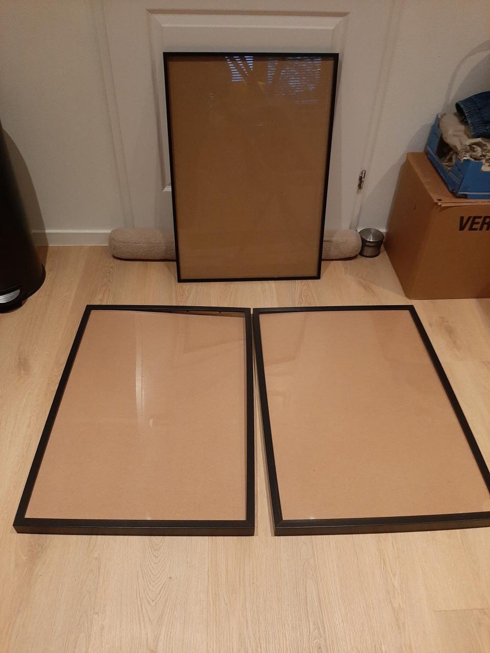 Zwarte fotolijsten 50x70