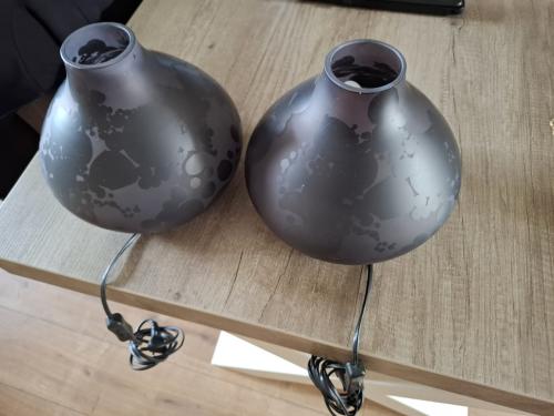 2 lampen zwart