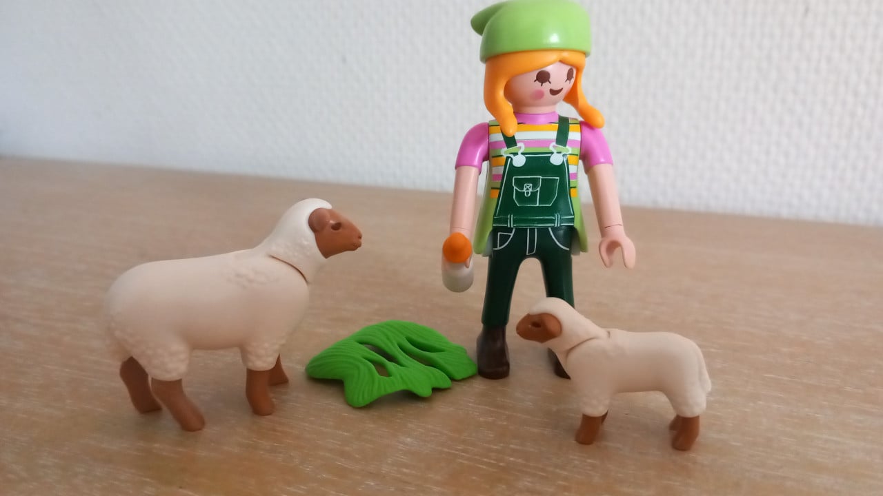 Playmobil boerin met schaapjes setnr 9356