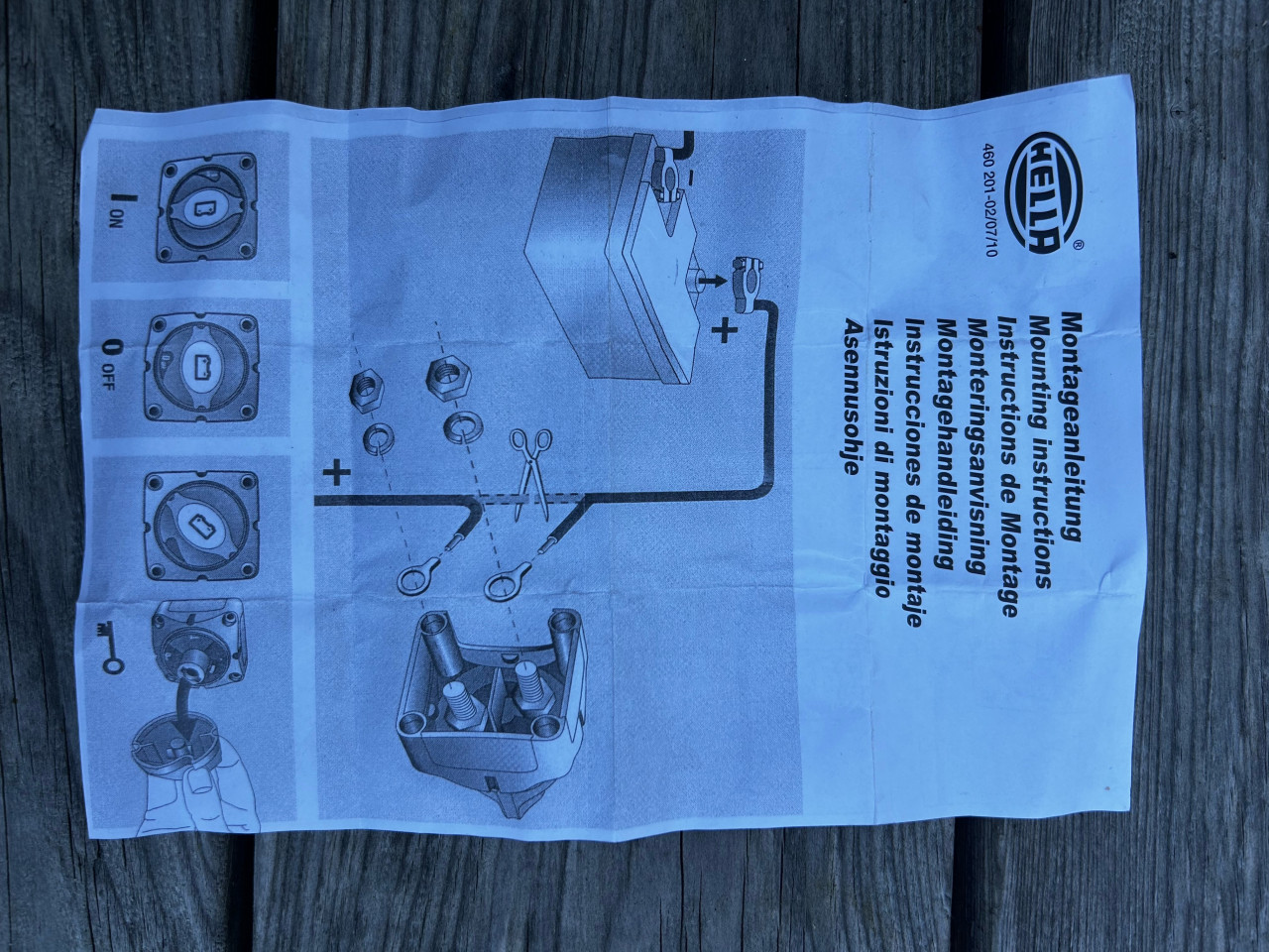 Hella accuschakelaar (hoofdstroom schakelaar)