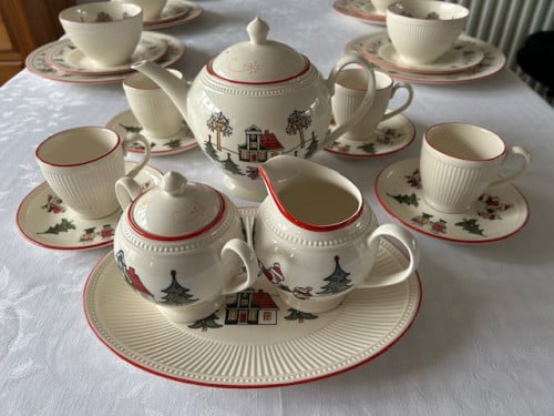 Wedgwood Windsor Christmas kerst servies.