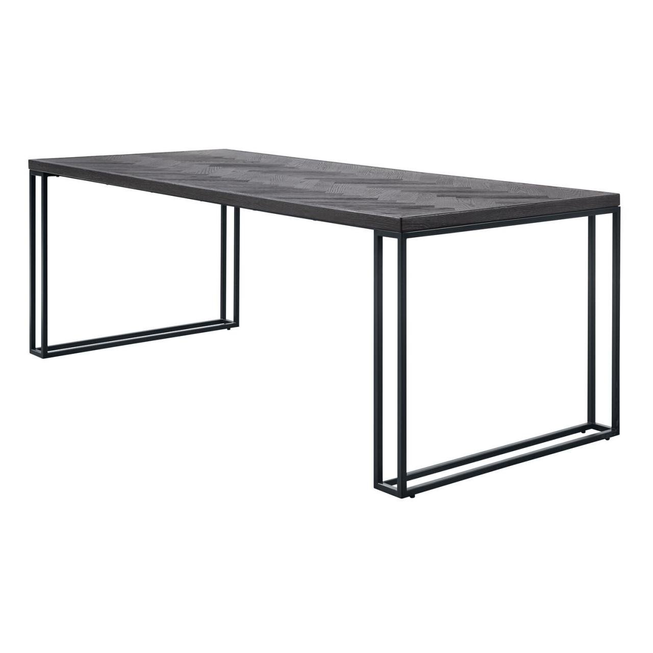 Nieuwe industriële tafel met visgraatmotief 190 x 95 cm