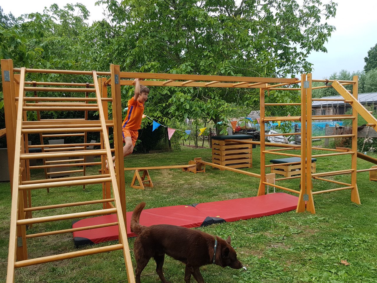 Pop up klimrek, speeltuin huren voor kinderfeestje