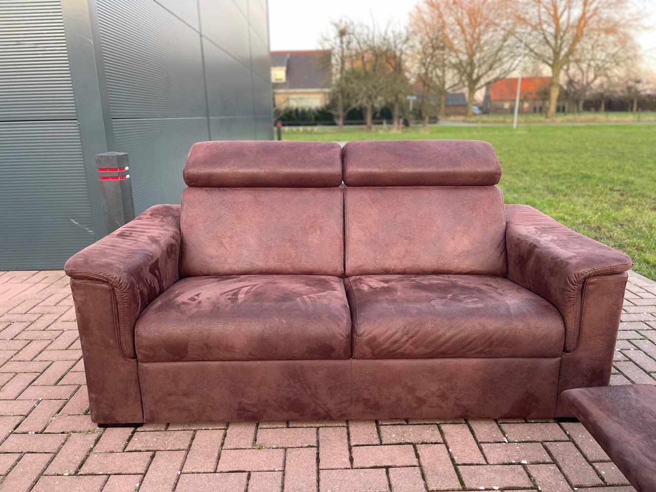 GRATIS LEVERING HEEL NL 3+ 2.5-zit Stof Suede Relax Bankstel