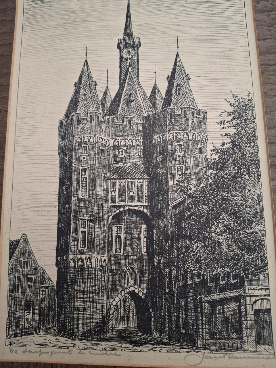 2 tekeningen Jan F. Pannebakker