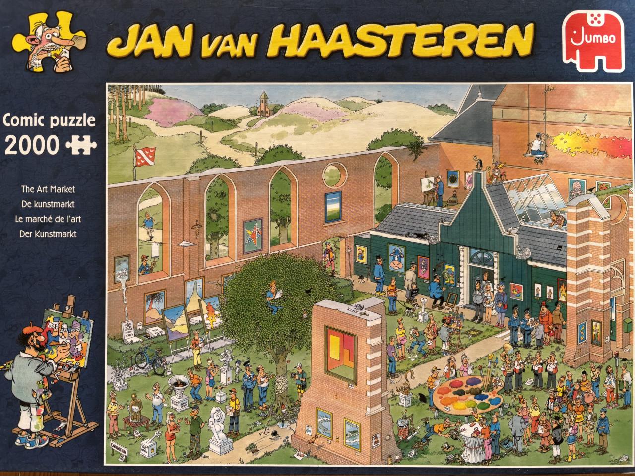 Jan van Haasteren de kunstmarkt 2000 stukjes