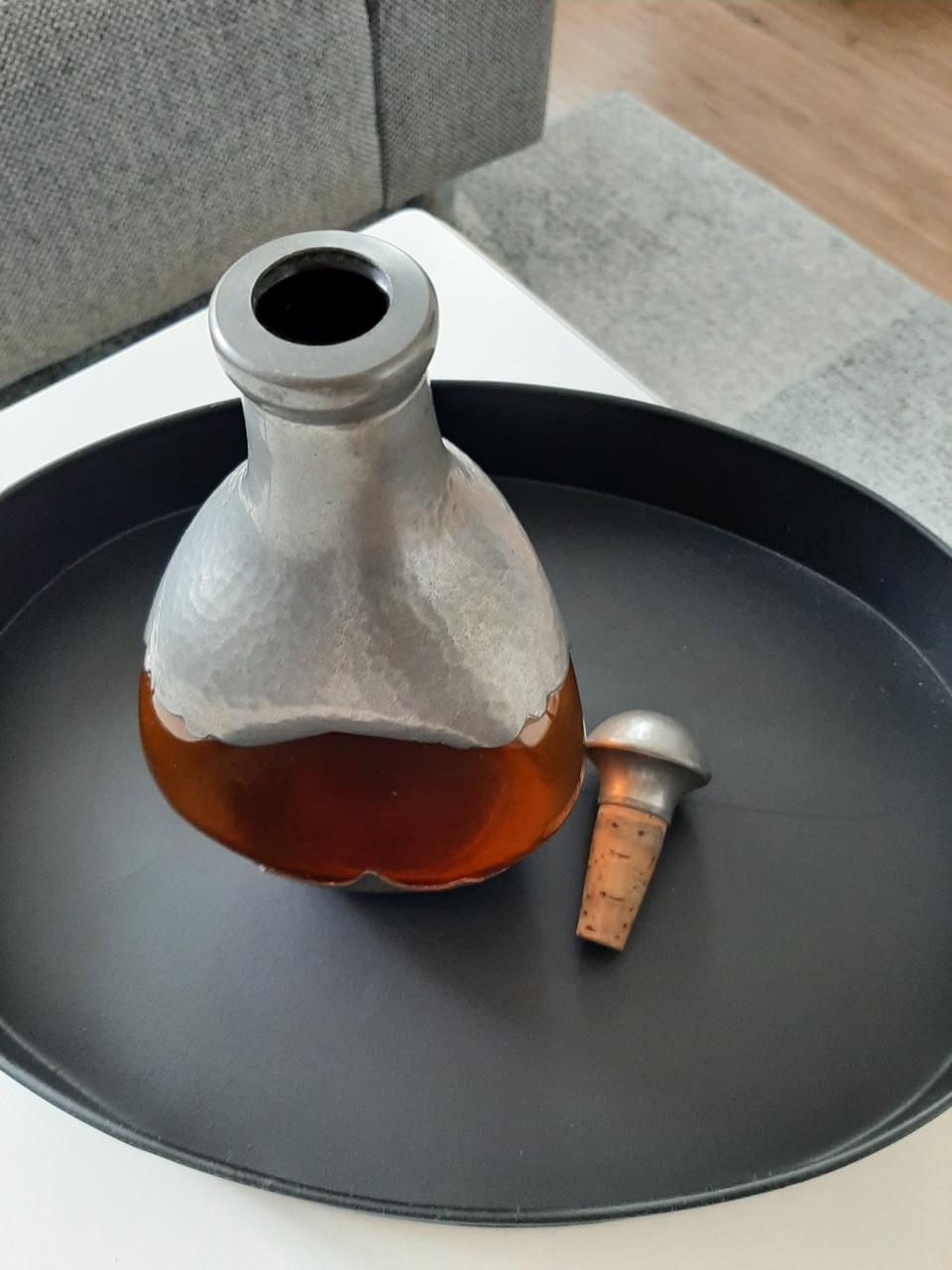 Prachtige karaf Zeister tin industrie!