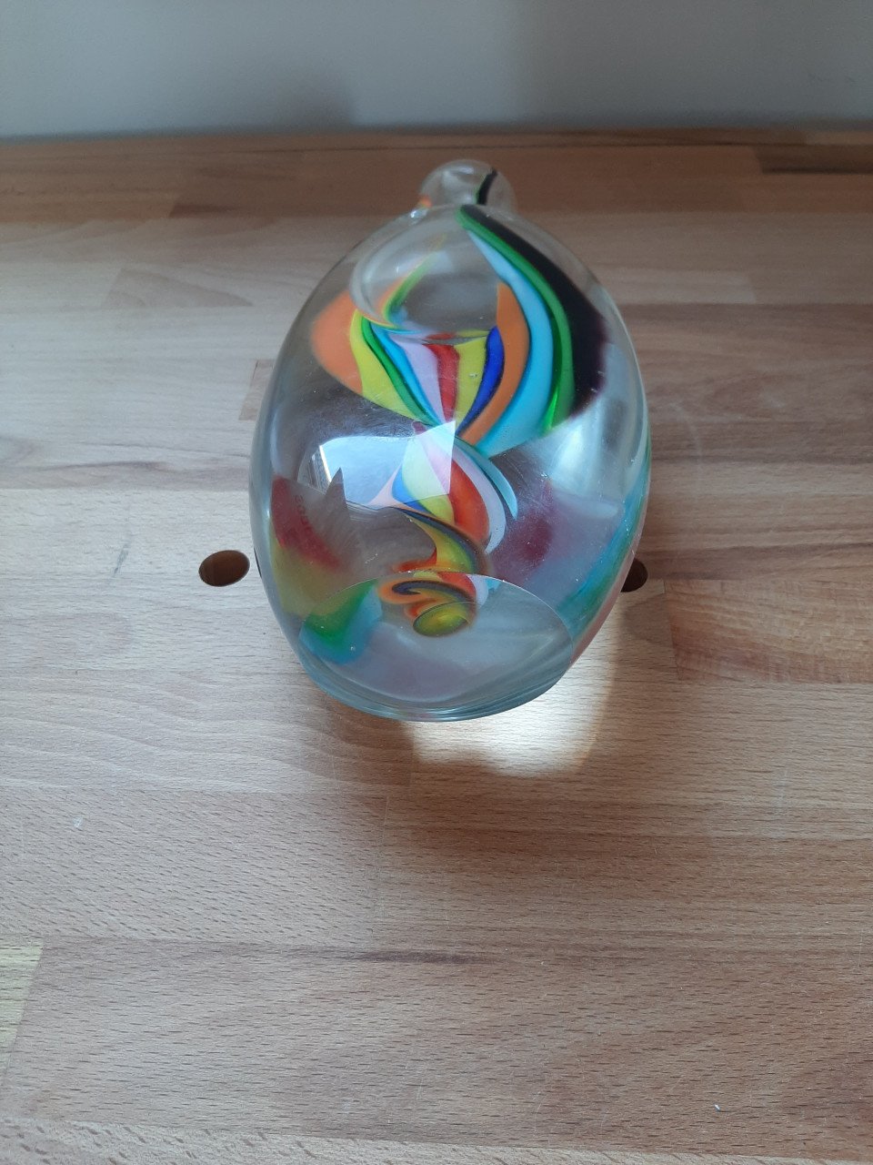 Massief glazen bloemetjesvaas