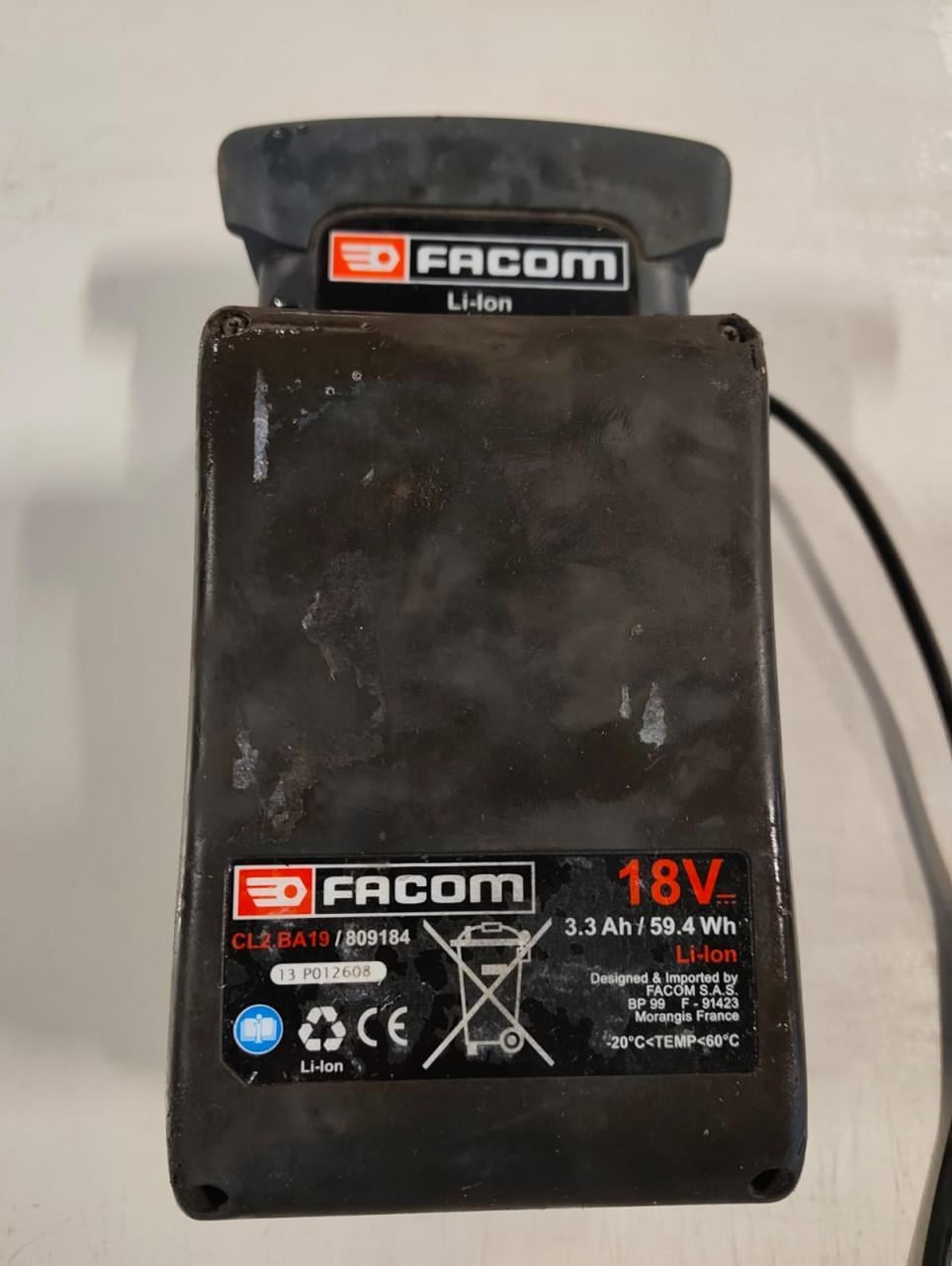 Accu + Lader FACOM 18V 3.3AH