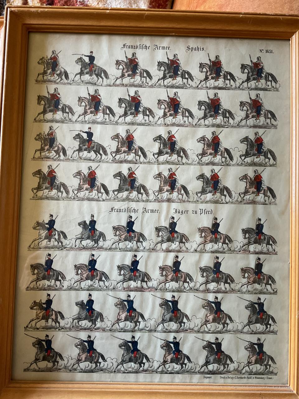 Franse infanterie en leger te paard