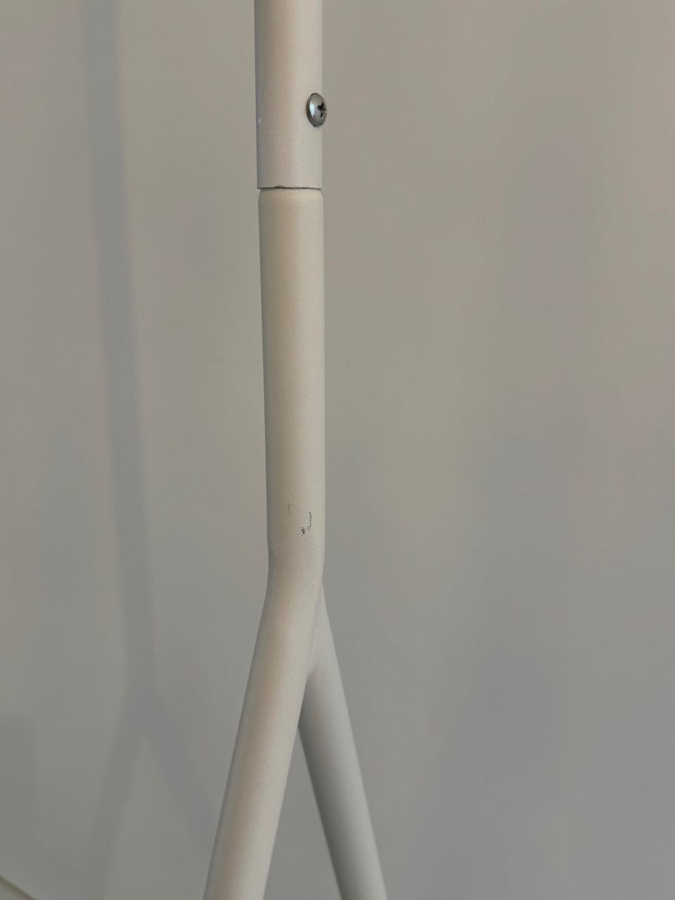 Stalen kledingrek, wit, poedergecoat, stevig, 110 x 155 x 50, top staat