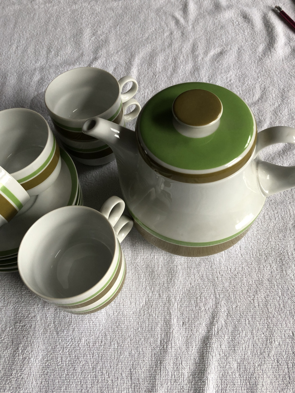 Arzberg/Schonwald koffie en theeservies ( porcelein ) Retrodekor 80016