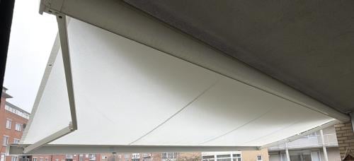 Elektrisch zonnescherm van Sunmaster wit