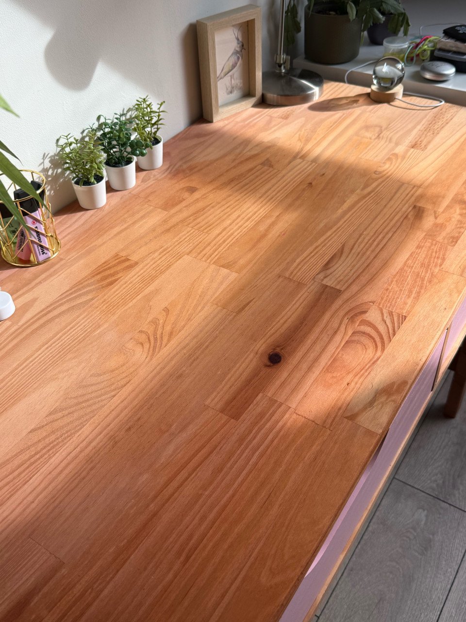 Mooi stevig houten bureau