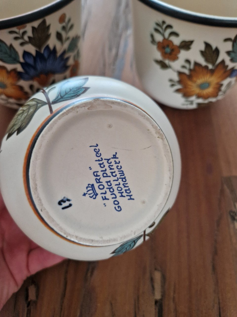 Originele potten 3 st. Flora Gouda Pateel