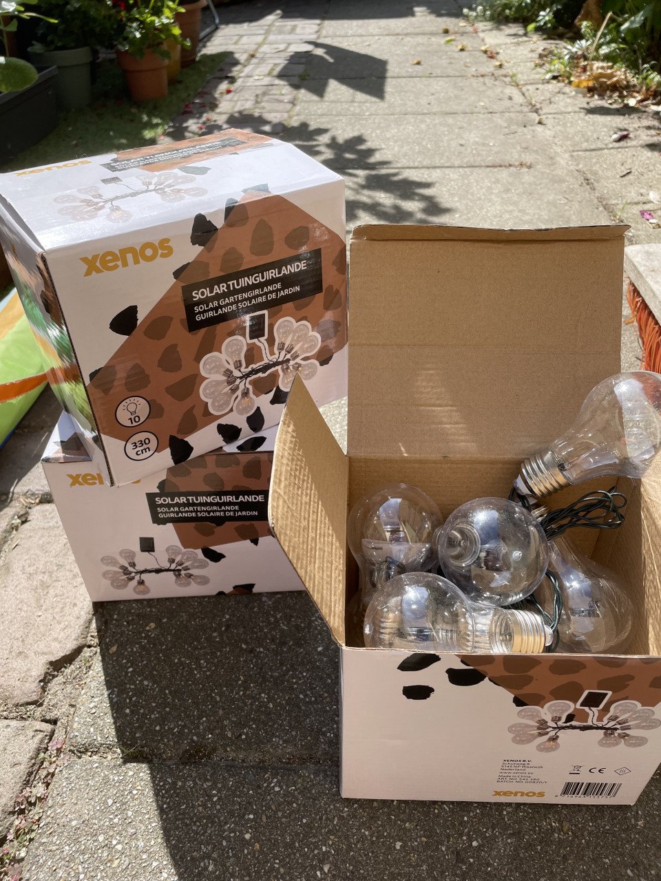 3x lichtjessnoer op zonne-energie