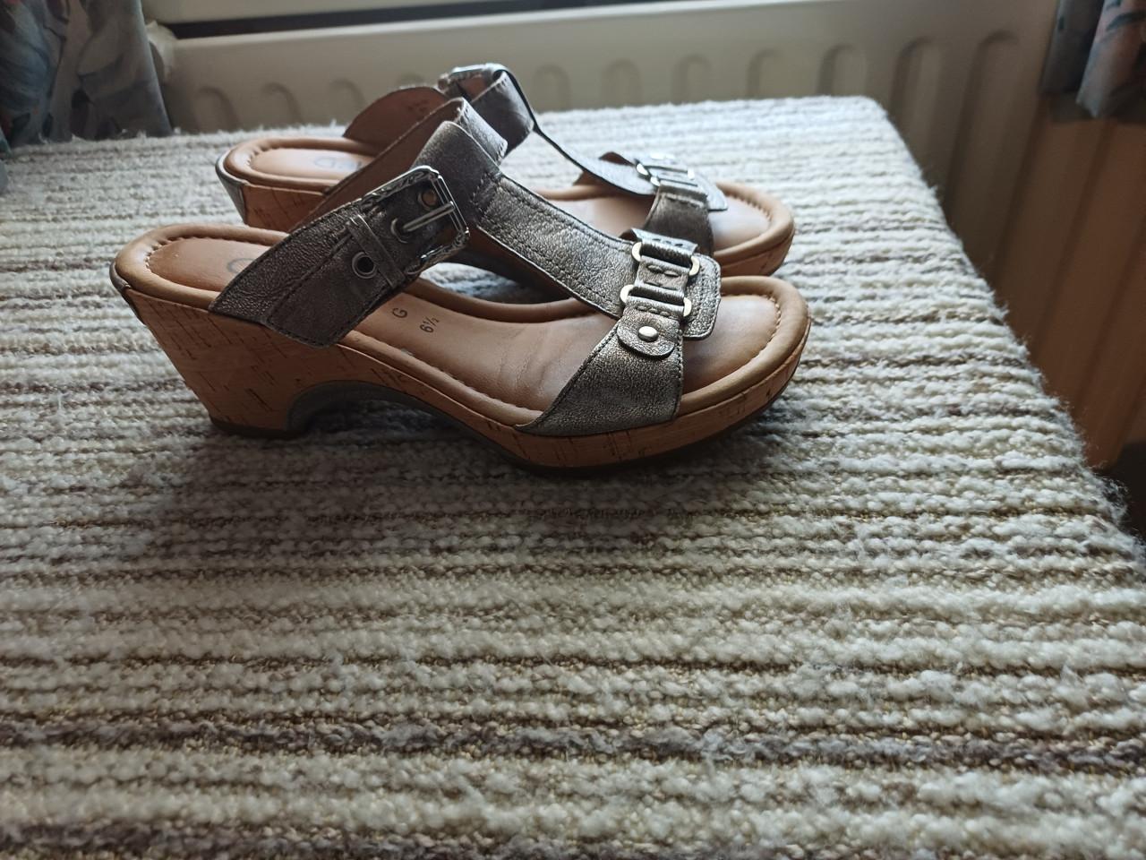 Gabor slippers zilver maat 40 zgan