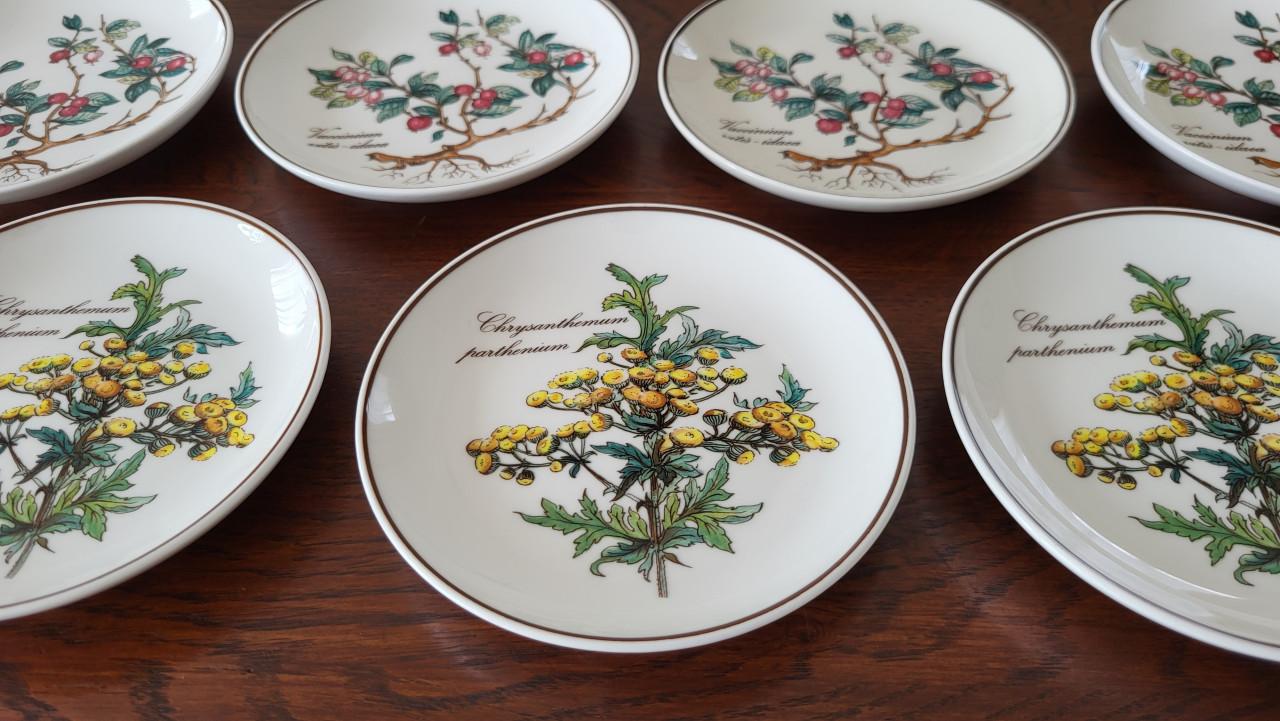 Set van 7 Villeroy & Boch Botanica petit four bordjes - NIEUW