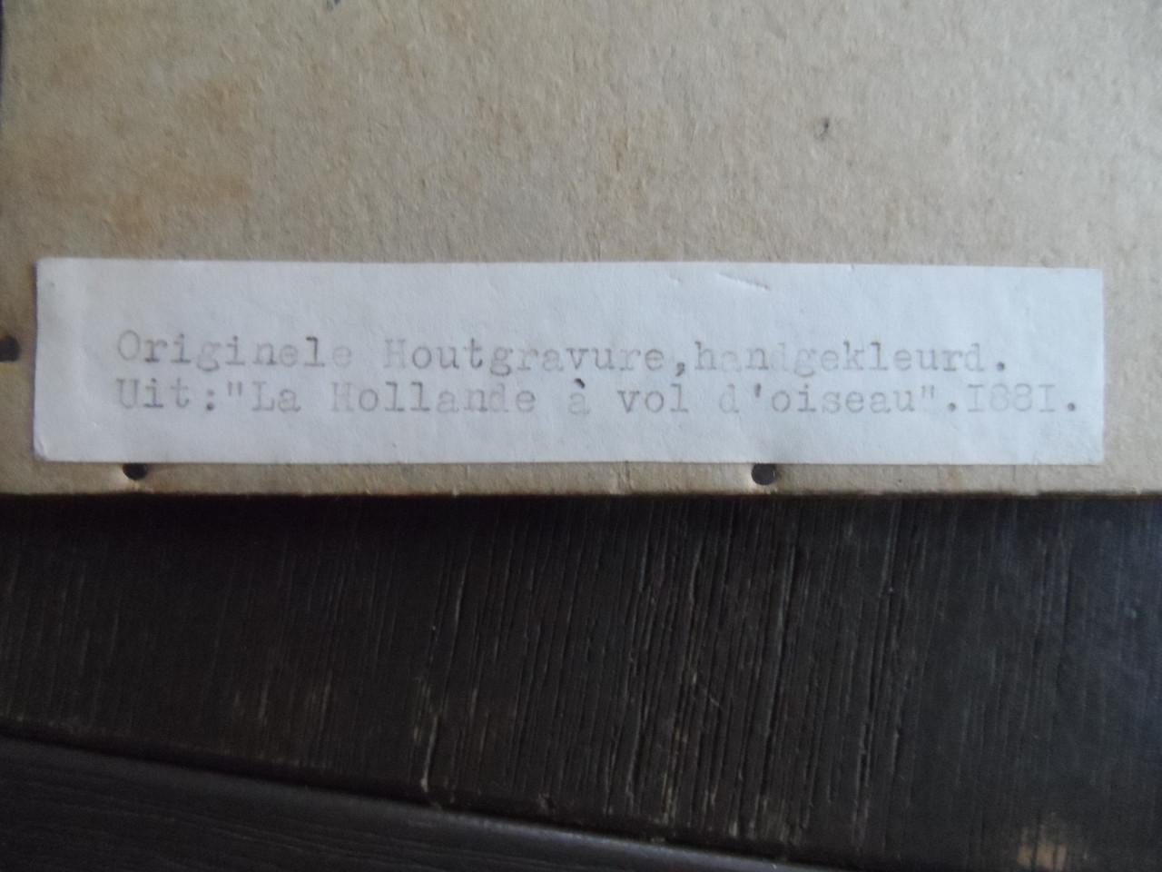 Houtgravure De Beurs in Vlissingen 1881