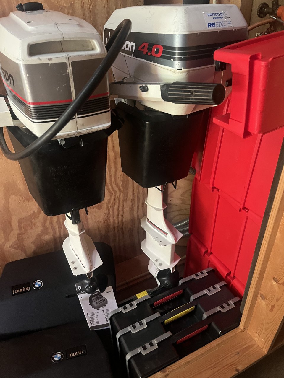 Diverse lichte buitenboordmotoren (4 stuks voor 625 euro)