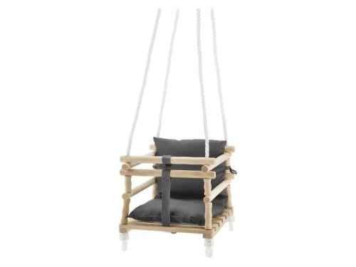Mooie houten baby- en peuterschommel
