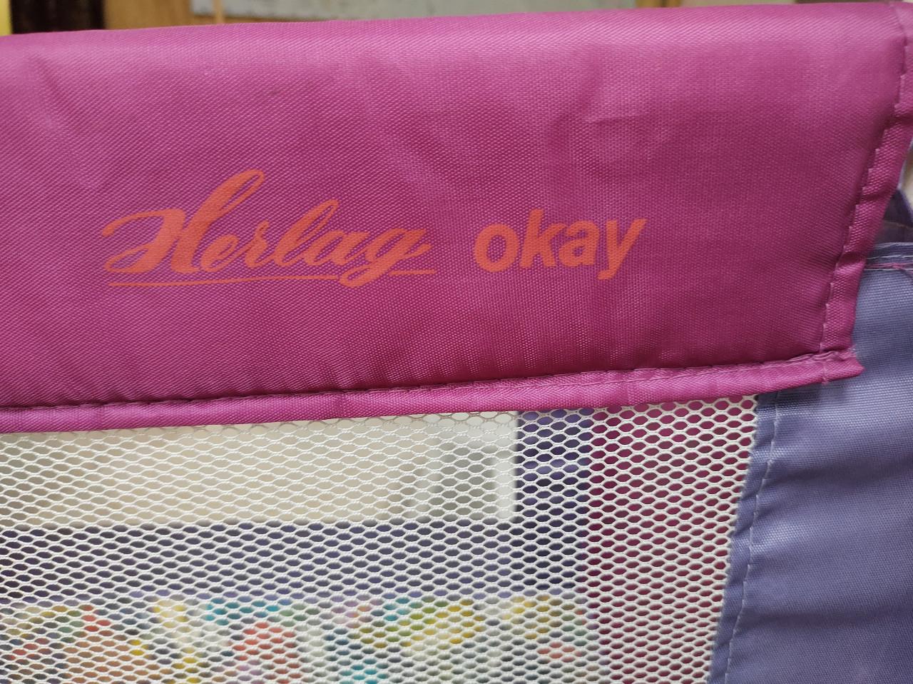 Prachtig opvoubaar ledikantje, kinderbedje of campingbedje. Merk: Herlag