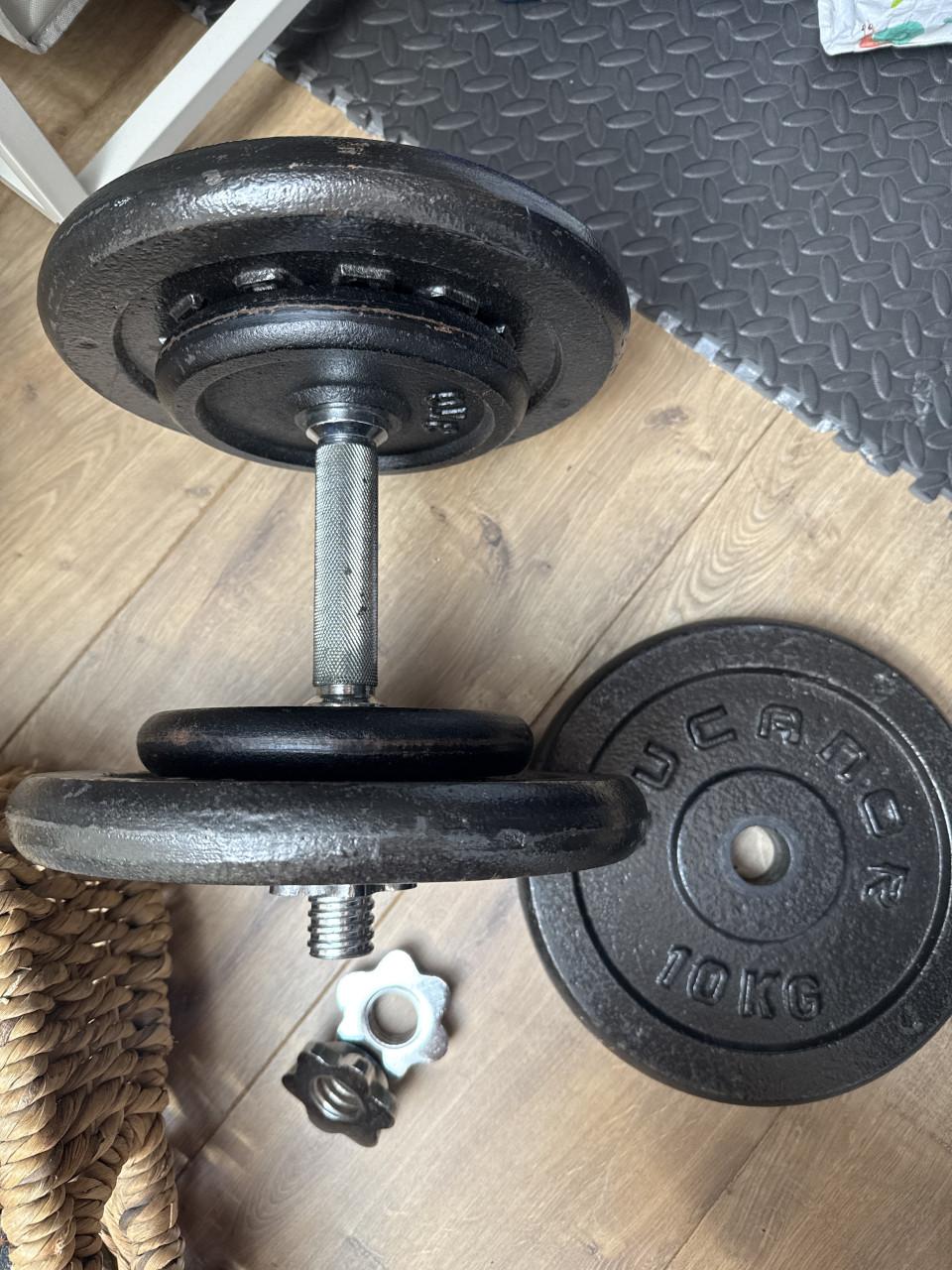 Dumbell set twee halters gietijzer