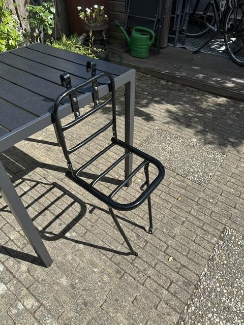 Sterke stalen Fietsvoordrager met steun