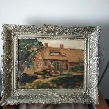 SCHILDERIJ BOERDERIJ