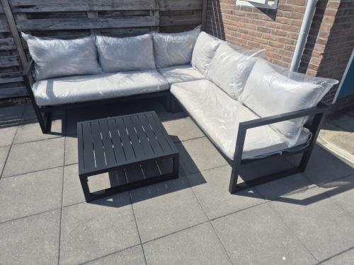 Aluminium Loungeset 225 x 225 cm (bezorging mogelijk)