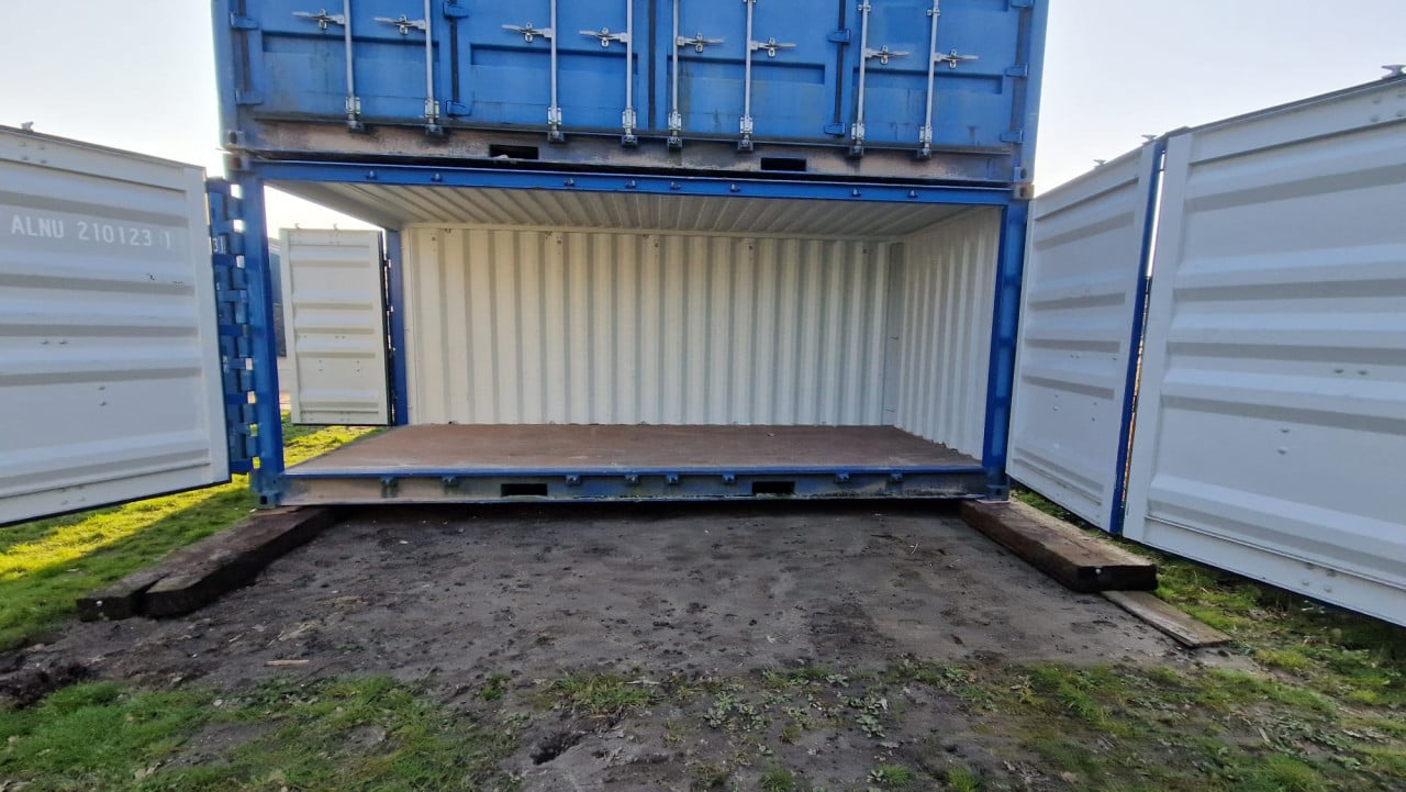 20ft open side / full side acces opslagcontainer container