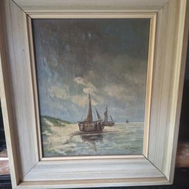 Bomschuiten op het strand