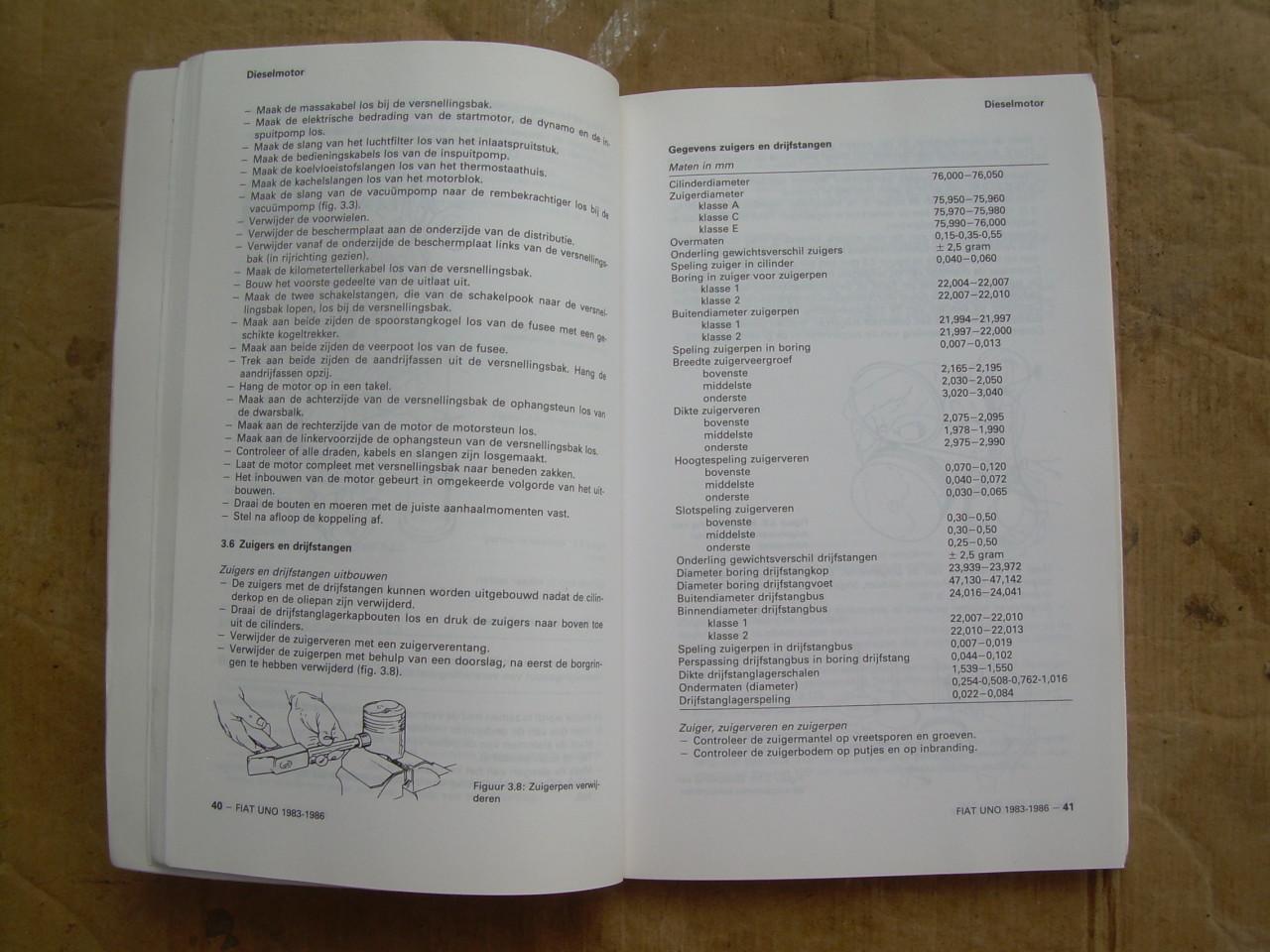 Vraagbaak Fiat Uno bwj. 1983 - 1989