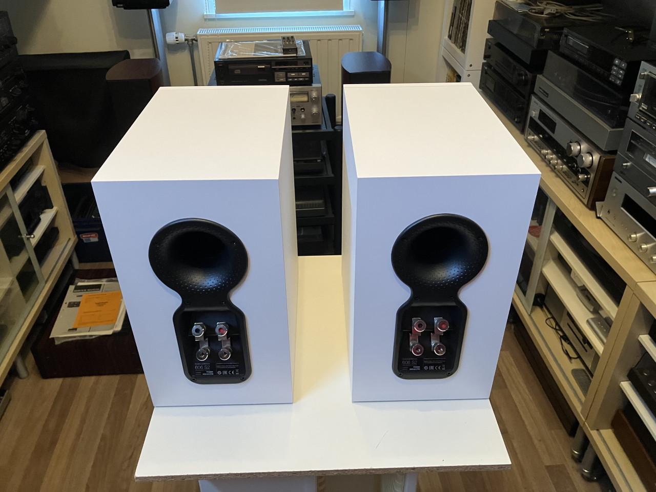 Bowers & Wilkins 606 S2 Anniversary Edition wit nieuwstaat garantie
