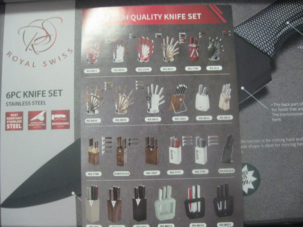 6 PC Knife messenset