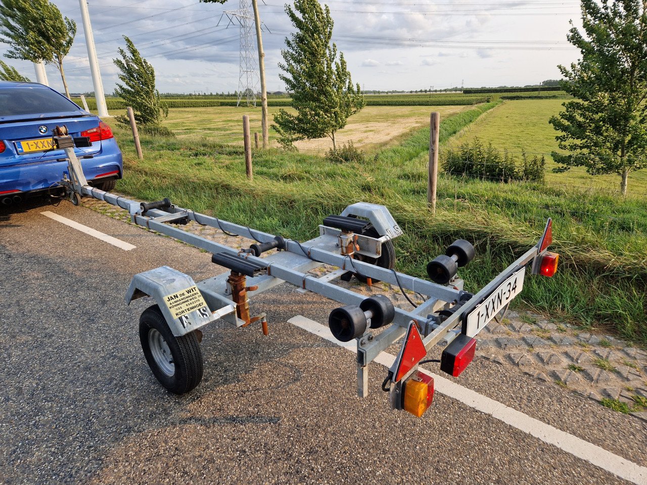 Boottrailer Atlas trailer met 750 kg Knott as 4.50 meter