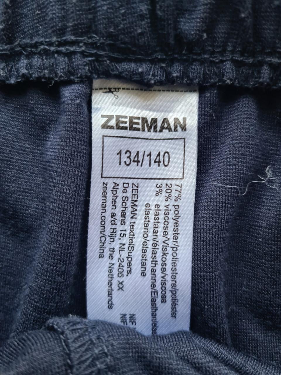 Zeeman Broek Maat 134-140 Donkerblauw