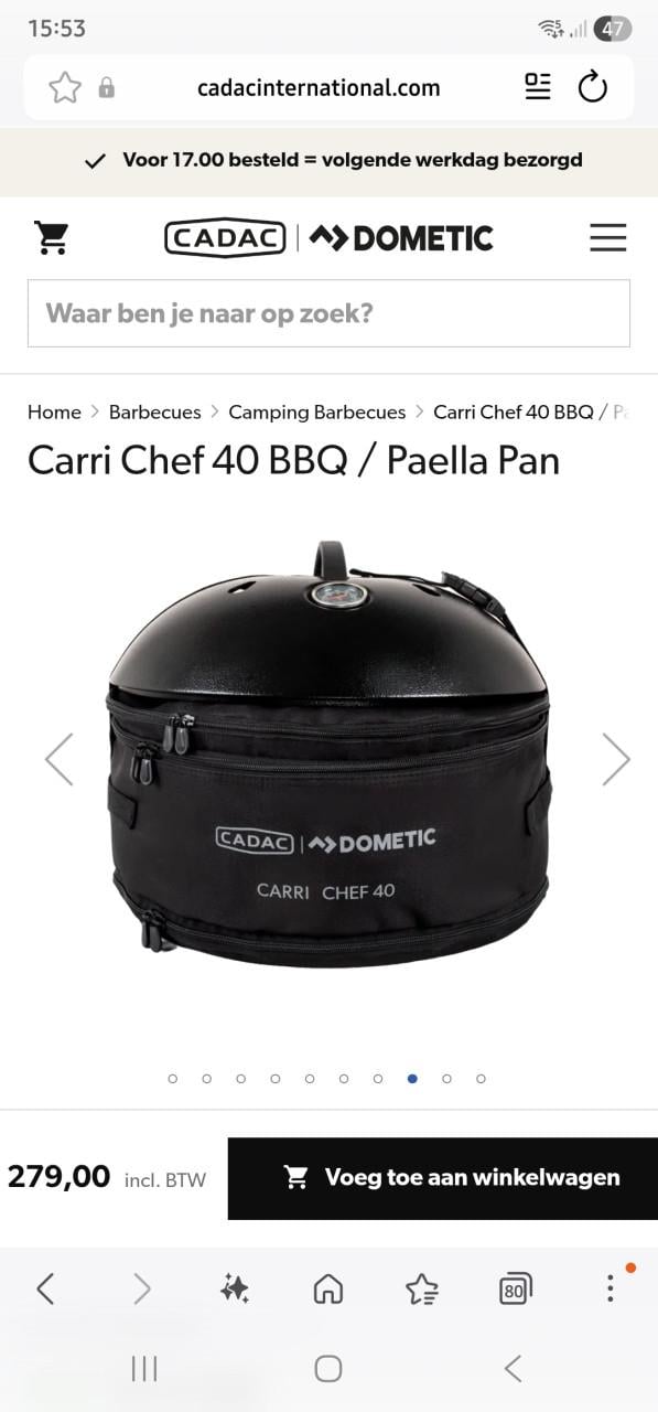BBQ Cadac Carri Chef Paella Pan - Nieuw in doos