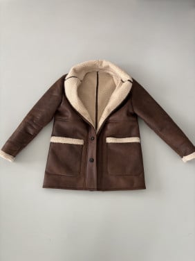 Jas blazer suèdelook