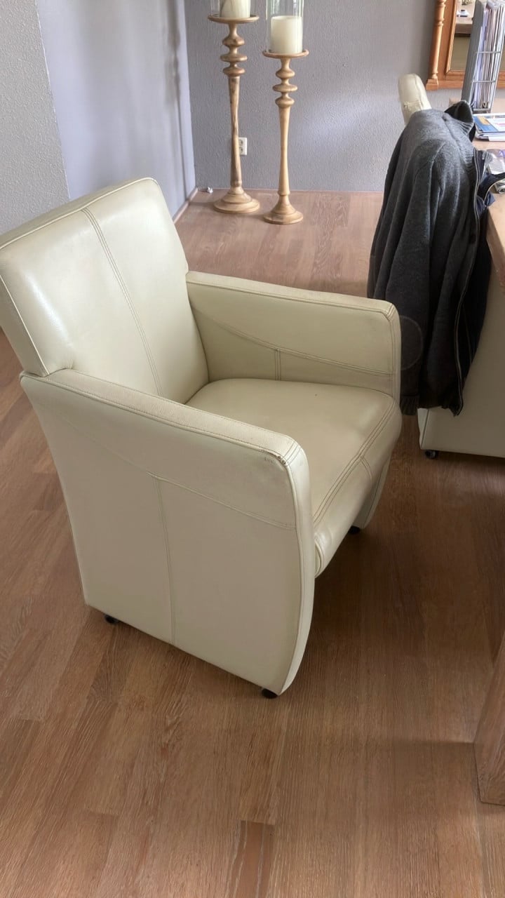 Eetkamer stoelen leer