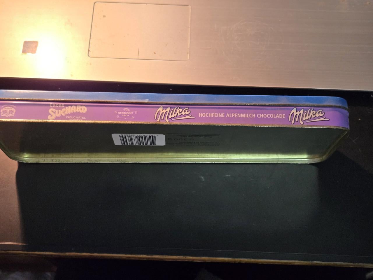Suchard's Milka Hochfeine Alpenmilch Chocolade verzamelblik.