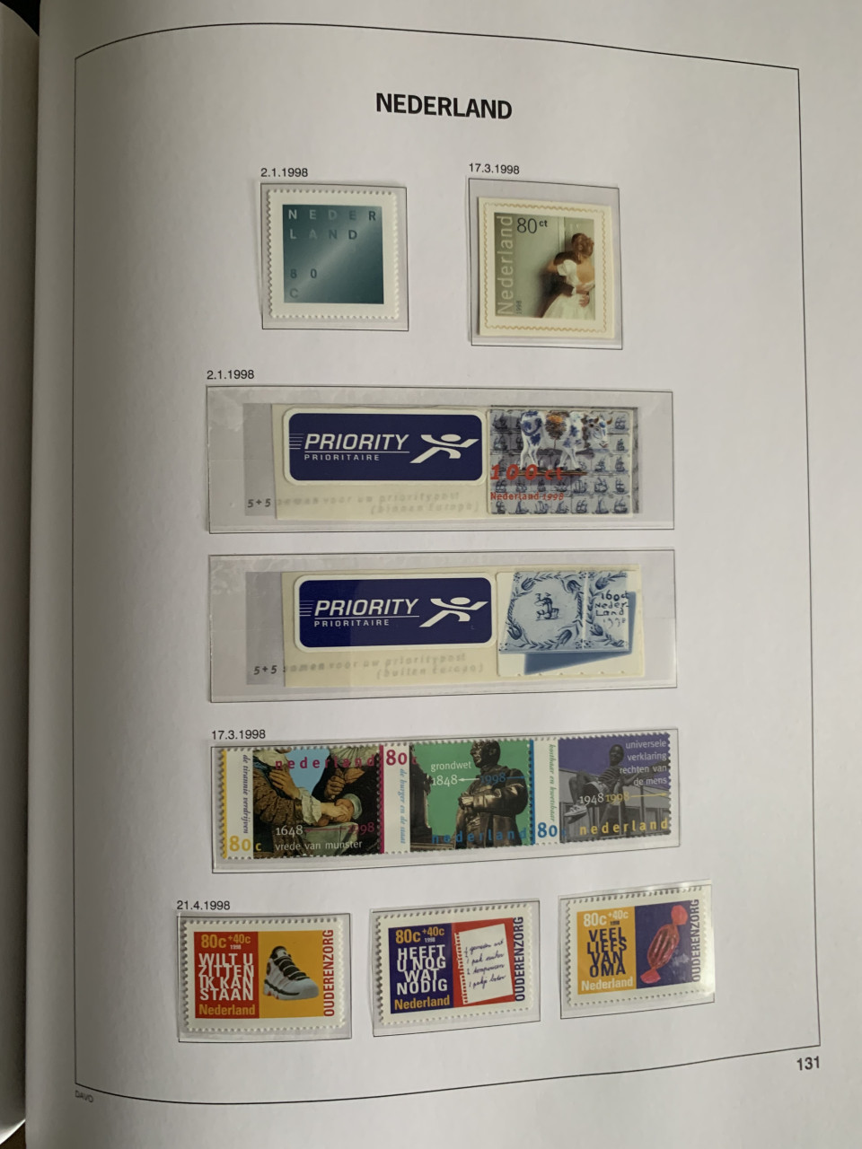 Nederland Davo de Luxe IV (1990-1999) helemaal gevuld postfris