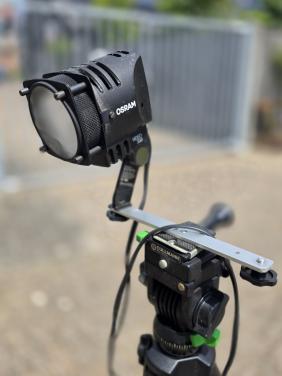 Videolamp en statief